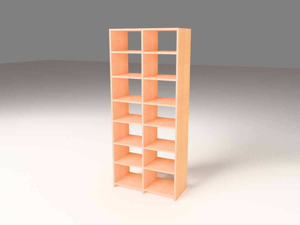Plattenregal Buche Turm
